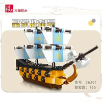 Thumbnail for Building Blocks MOC Small Pirates Royal Victory Ship Bricks Toys 36201 - 2