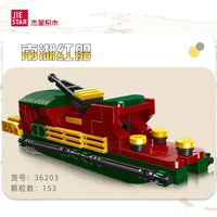 Thumbnail for Building Blocks MOC Small South Lake Ship Red Bricks Boats Toys 36203 - 2
