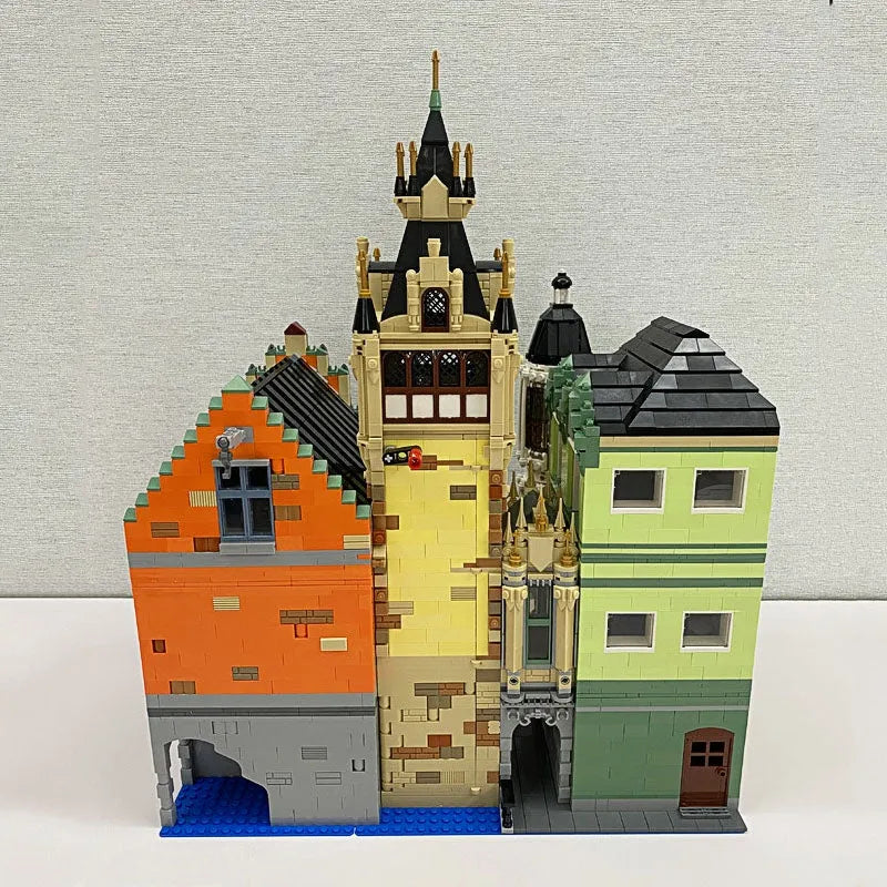 Building Blocks MOC Street Expert City Clock Tower Square Bricks Toy 89103 - 7