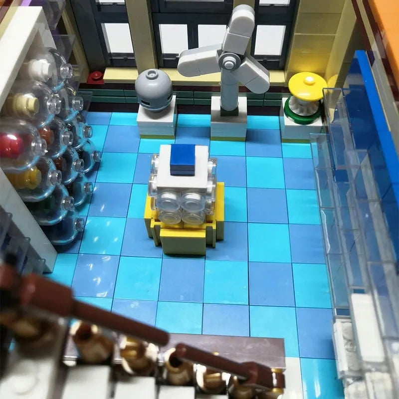 Building Blocks MOC Street Expert City Clock Tower Square Bricks Toy 89103 - 9