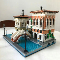 Thumbnail for Building Blocks MOC Street Expert Little Venice City Bricks Toy 89122 - 8