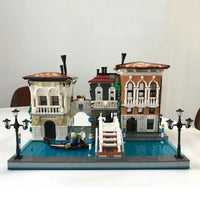 Thumbnail for Building Blocks MOC Street Expert Little Venice City Bricks Toy 89122 - 4