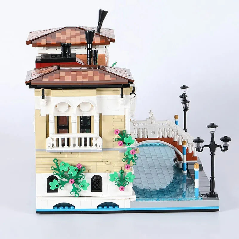 Building Blocks MOC Street Expert Little Venice City Bricks Toy 89122 - 12