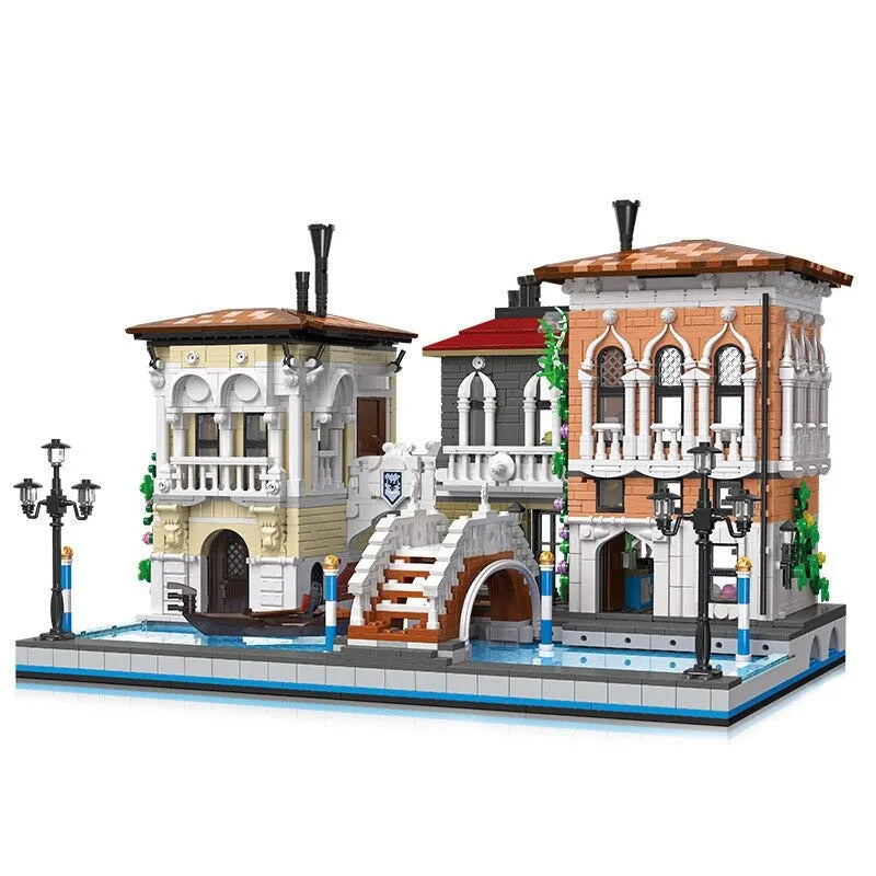 Building Blocks MOC Street Expert Little Venice City Bricks Toy 89122 - 1
