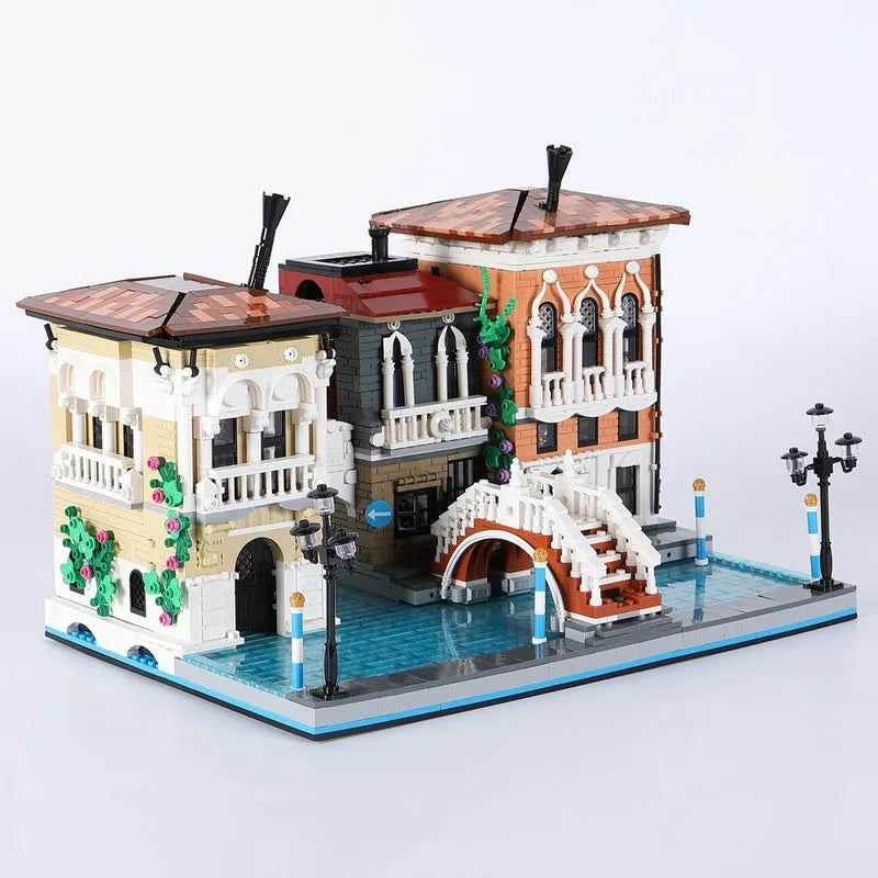 Building Blocks MOC Street Expert Little Venice City Bricks Toy 89122 - 10
