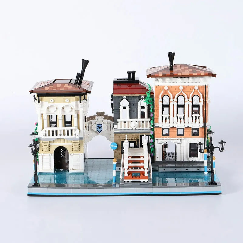 Building Blocks MOC Street Expert Little Venice City Bricks Toy 89122 - 11