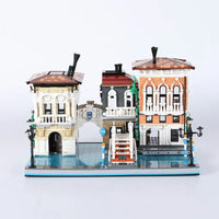 Thumbnail for Building Blocks MOC Street Expert Little Venice City Bricks Toy 89122 - 11