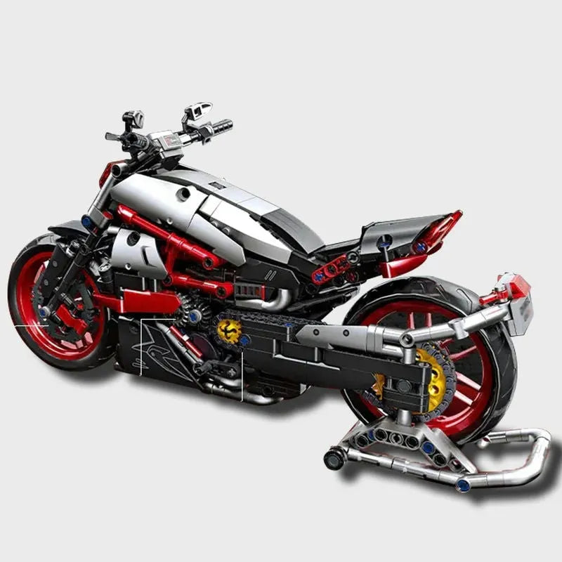 Building Blocks MOC Super Speed 1260S Racing Motorcycle Bricks Kids Toy - 7
