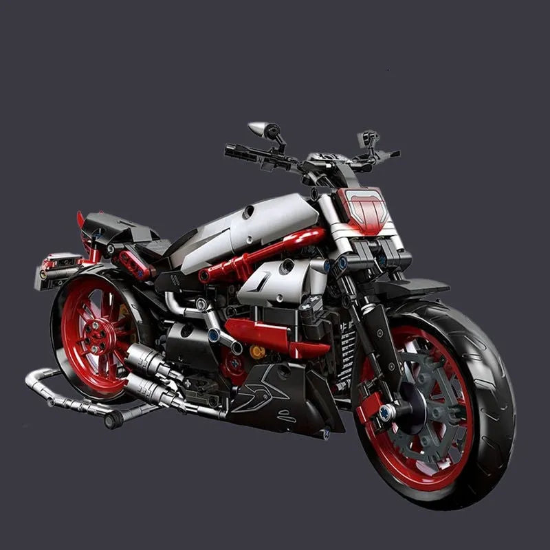 Building Blocks MOC Super Speed 1260S Racing Motorcycle Bricks Kids Toy Construction Set Toys - 2