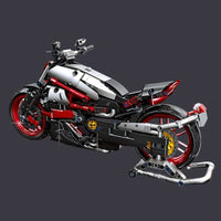 Thumbnail for Building Blocks MOC Super Speed 1260S Racing Motorcycle Bricks Kids Toy Construction Set Toys - 9