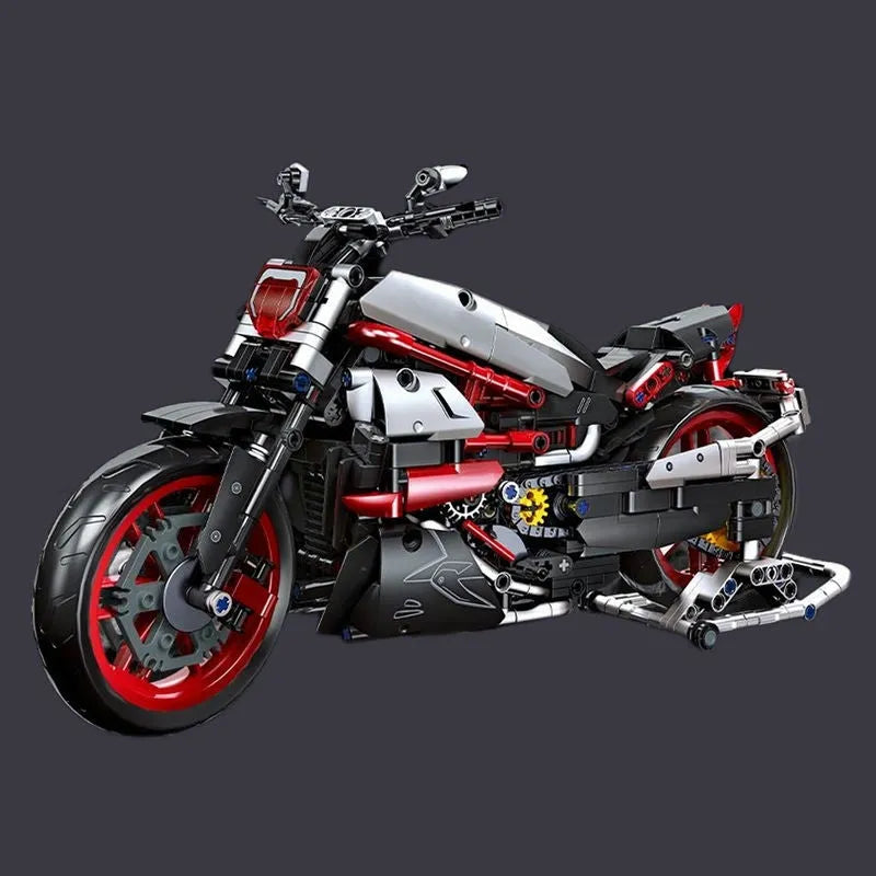 Building Blocks MOC Super Speed 1260S Racing Motorcycle Bricks Kids Toy Construction Set Toys - 8