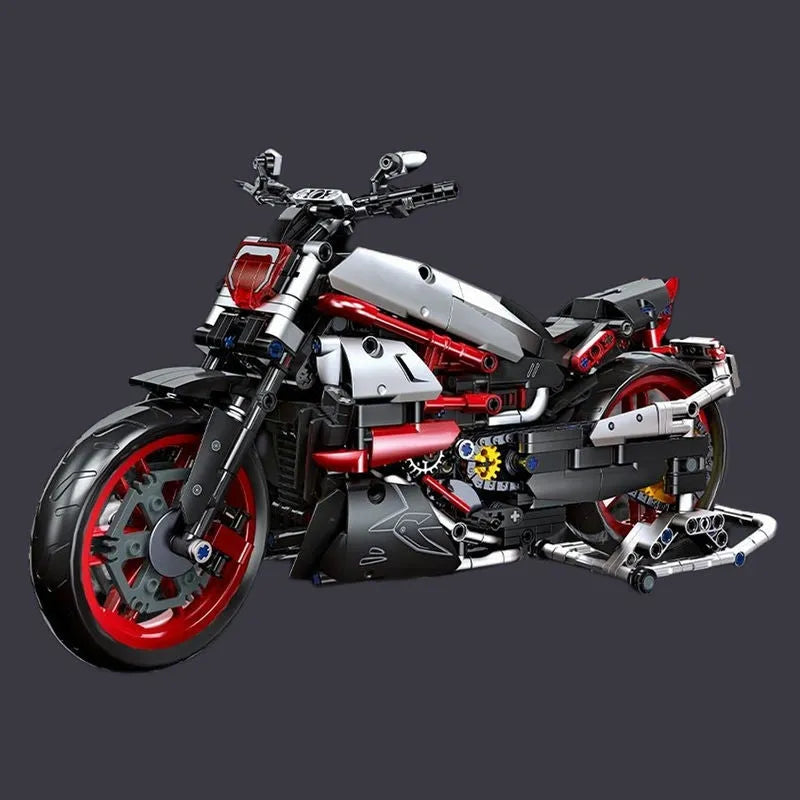 Building Blocks MOC Super Speed 1260S Racing Motorcycle Bricks Kids Toy - 8