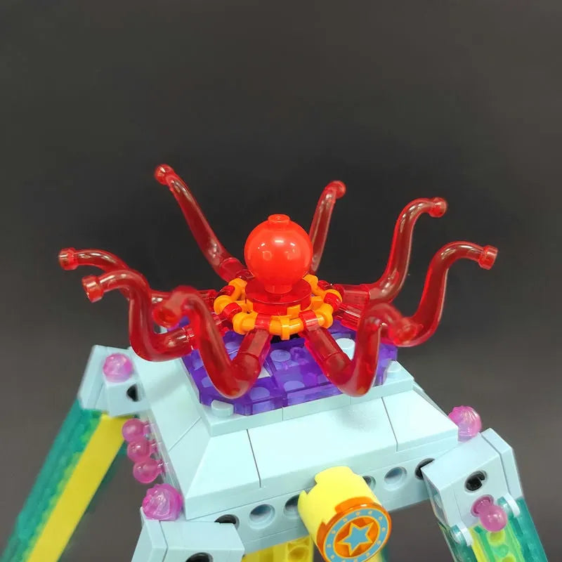 Building Blocks MOC Underwater Octopus Tornado Bricks Toys 37402 - 4