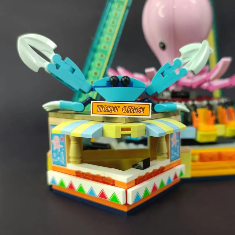 Building Blocks MOC Underwater Octopus Tornado Bricks Toys 37402 Construction Set Toys - 6
