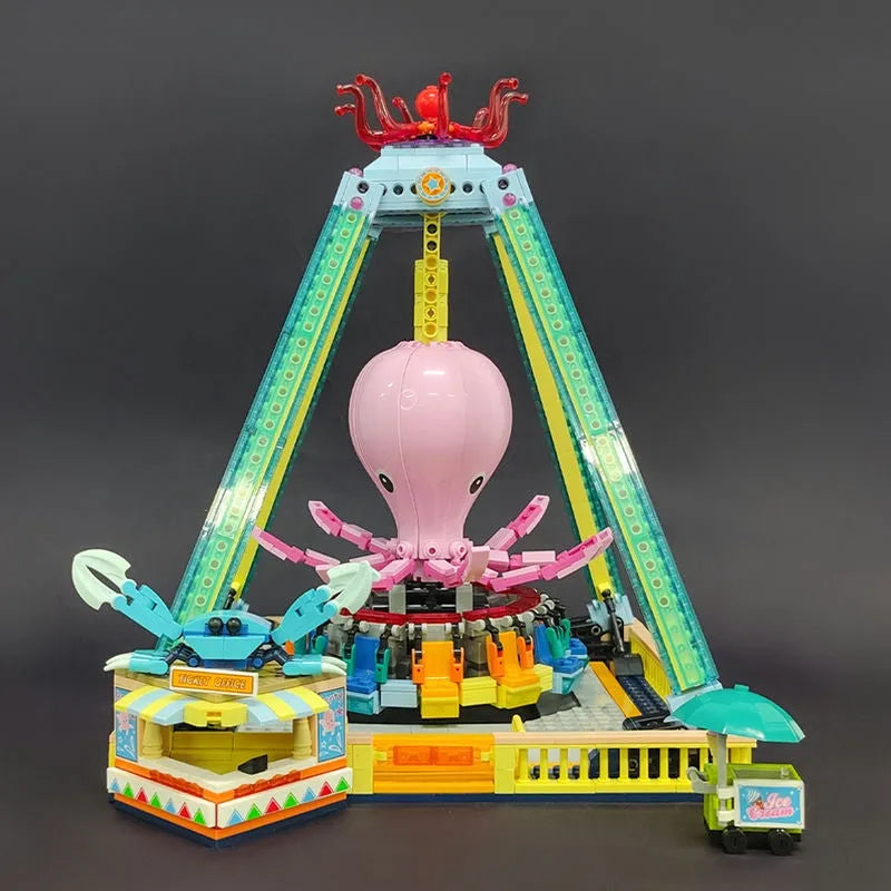 Building Blocks MOC Underwater Octopus Tornado Bricks Toys 37402 Construction Set Toys - 1