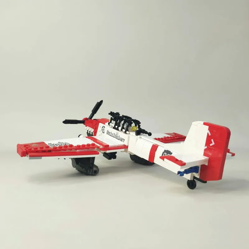 Building Blocks MOC WW2 Bomber Stuka Aircraft Bricks Model Kids Toy - 14