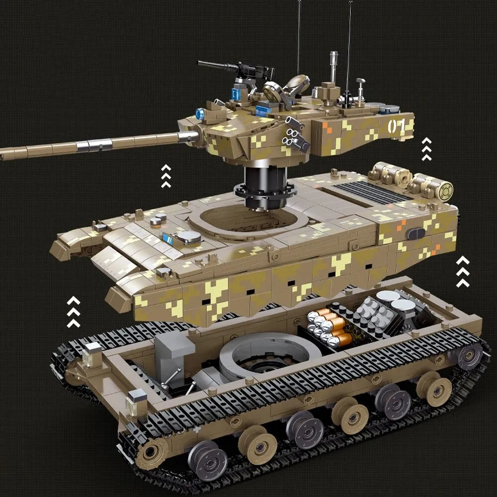 Building Blocks MOC ZTZ 99A Main Battle Tank Bricks Model Kids Toys - 4