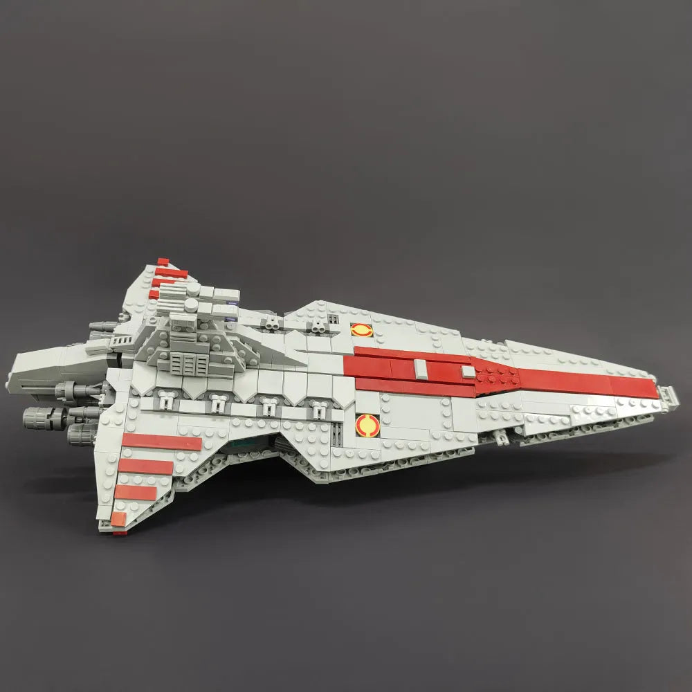 Building Blocks Star Wars MOC Venator Attack Cruiser Spaceship Bricks Toy - 14