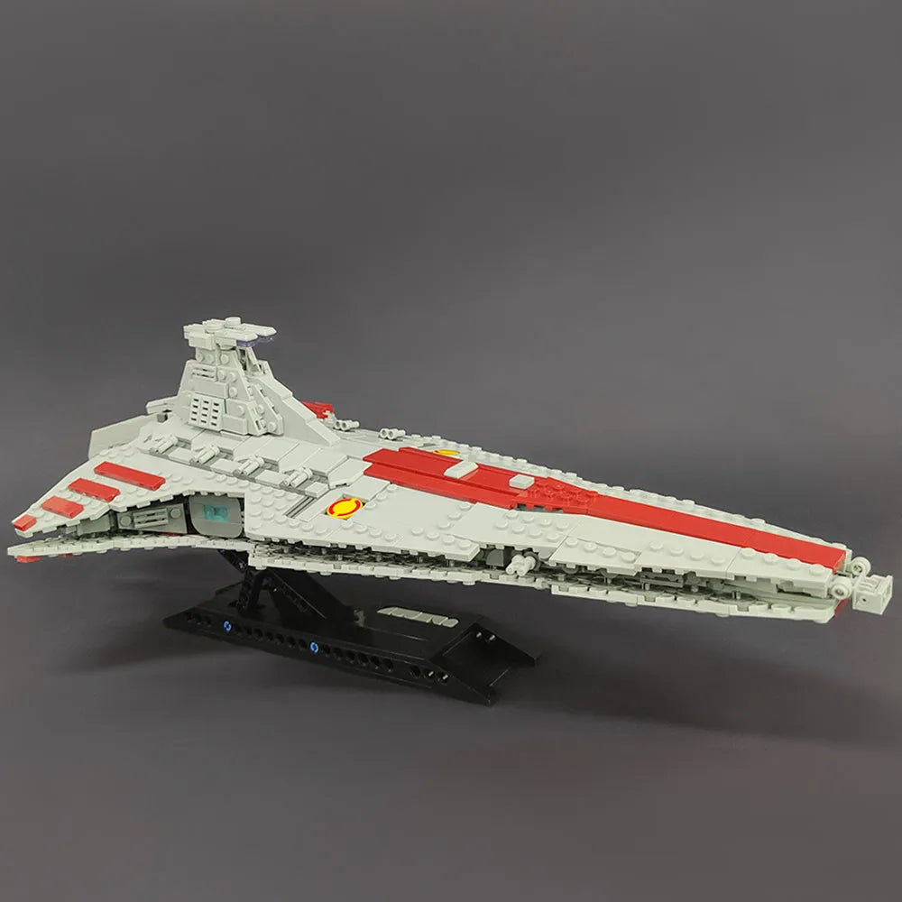 Building Blocks Star Wars MOC Venator Attack Cruiser Spaceship Bricks Toy - 9