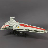 Thumbnail for Building Blocks Star Wars MOC Venator Attack Cruiser Spaceship Bricks Toy - 9