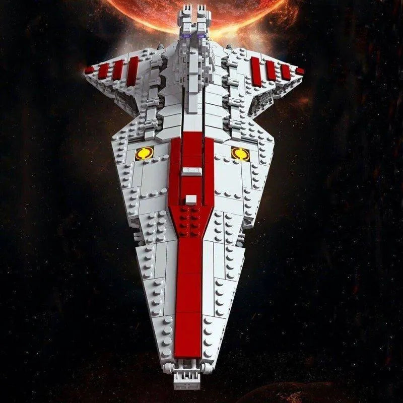 Building Blocks Star Wars MOC Venator Attack Cruiser Spaceship Bricks Toy - 5