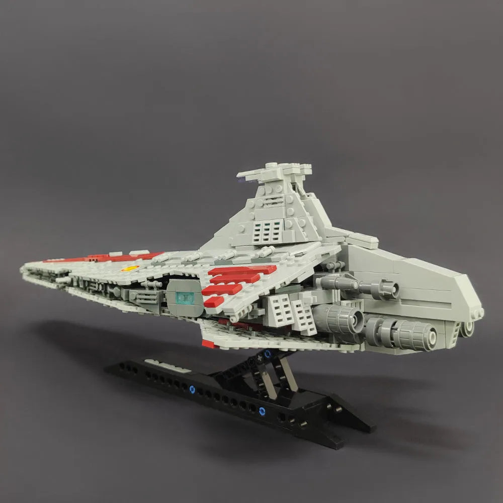 Building Blocks Star Wars MOC Venator Attack Cruiser Spaceship Bricks Toy - 10