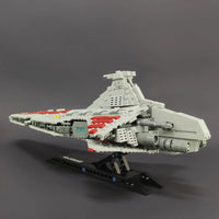 Thumbnail for Building Blocks Star Wars MOC Venator Attack Cruiser Spaceship Bricks Toy - 10