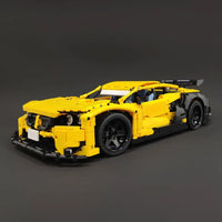 Thumbnail for Building Blocks Tech MOC BMW M4 DTM Sports Racing Car Bricks Toy - 3