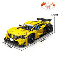 Thumbnail for Building Blocks Tech MOC BMW M4 DTM Sports Racing Car Bricks Toy - 2