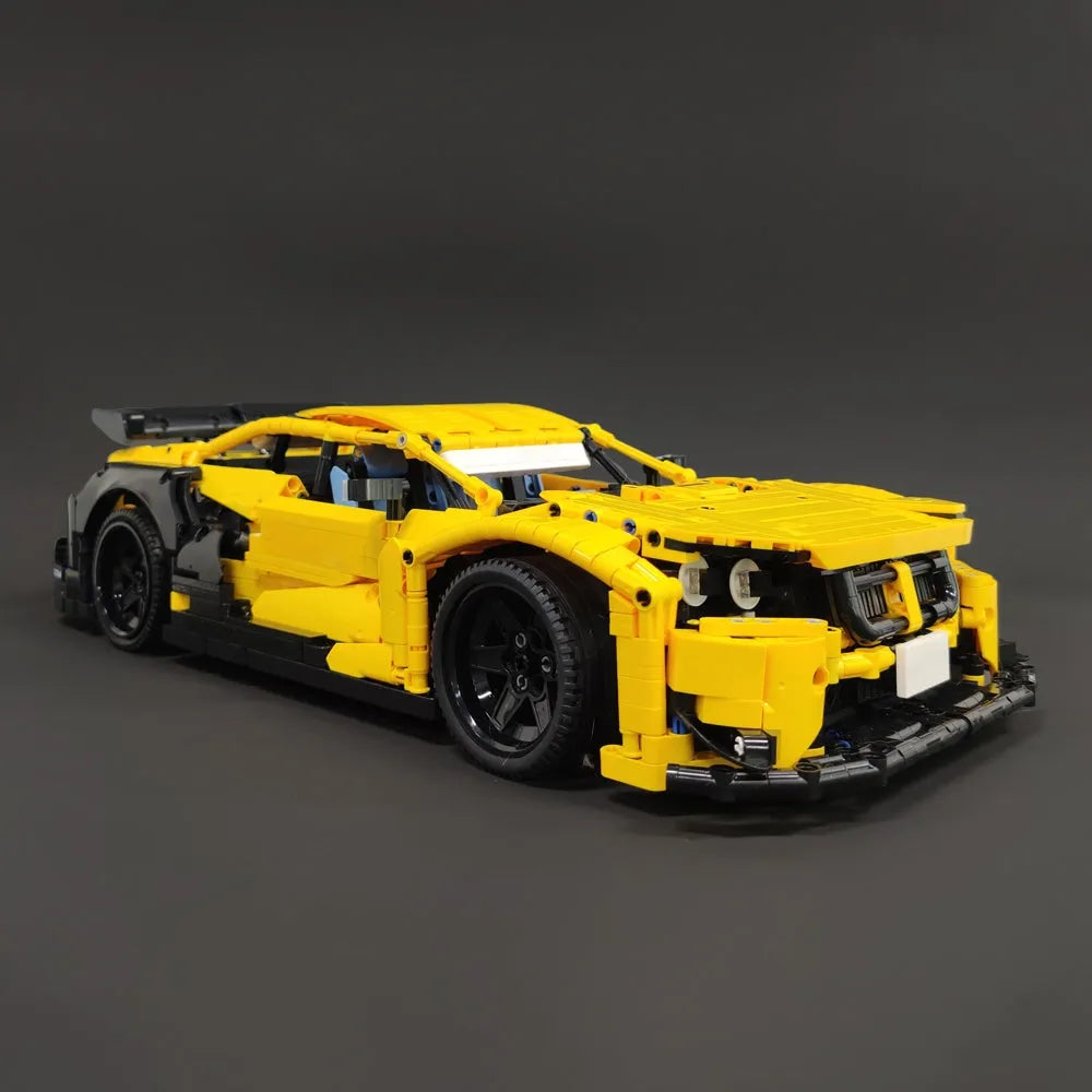 MOC Super Voiture de Sport, 385 Pièces Modèle de Voiture à Collectionner  pour BMW M4 GT3, Jeu de Construction, Bloc de Voiture Compatible avec Lego