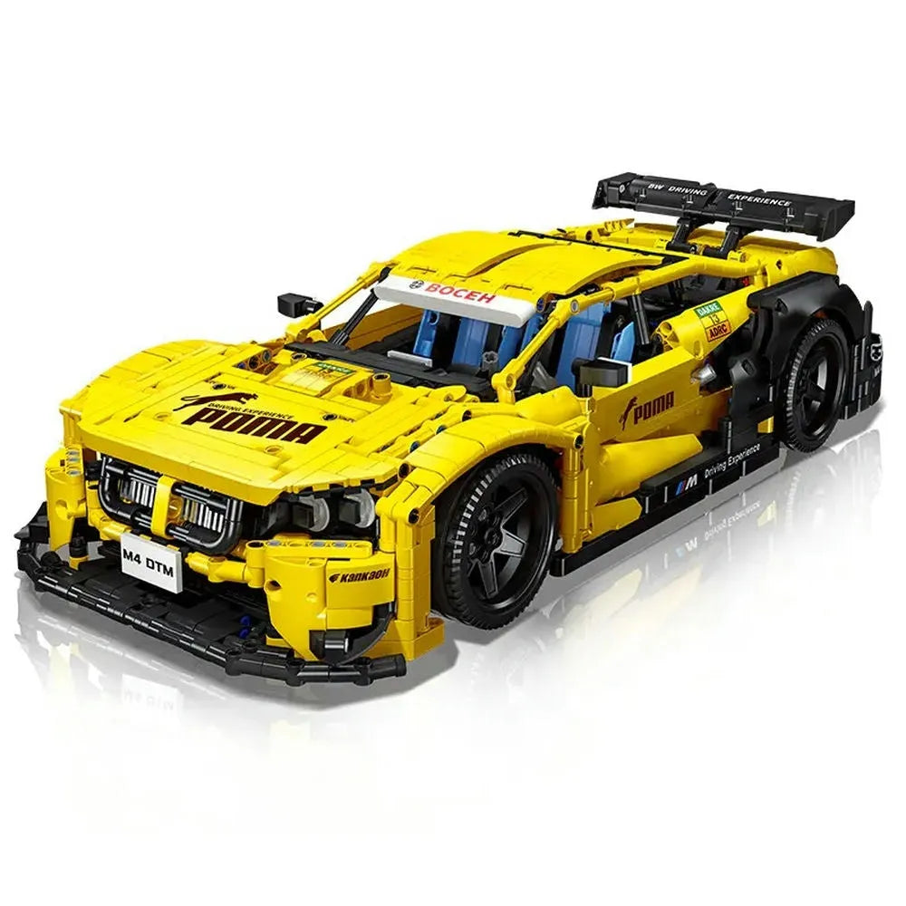 Building Blocks Tech MOC BMW M4 DTM Sports Racing Car Bricks Toy - 1