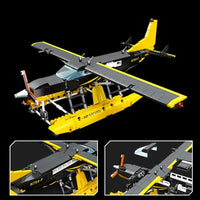 Thumbnail for Building Blocks Tech MOC Cargo Plane Cessna 208 Aircraft Bricks Toy - 5