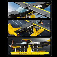 Thumbnail for Building Blocks Tech MOC Cargo Plane Cessna 208 Aircraft Bricks Toy - 7