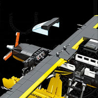 Thumbnail for Building Blocks Tech MOC Cargo Plane Cessna 208 Aircraft Bricks Toy - 6