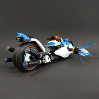 Thumbnail for Building Blocks Tech MOC CYBERANGEL Concept Motorcycle Bricks Toy - 3