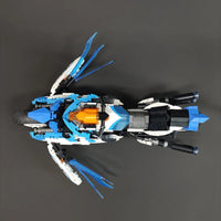 Thumbnail for Building Blocks Tech MOC CYBERANGEL Concept Motorcycle Bricks Toy - 8