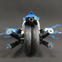 Thumbnail for Building Blocks Tech MOC CYBERANGEL Concept Motorcycle Bricks Toy - 4