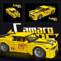 Thumbnail for Building Blocks Tech MOC Expert Chevrolet Camaro RS Car Bricks Toy 92009 Construction Set Toys - 4