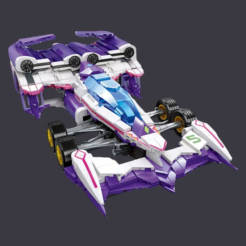 Building Blocks Tech MOC Expert Ogre F1 Concept Racing Car Bricks Toy Construction Set Toys - 3