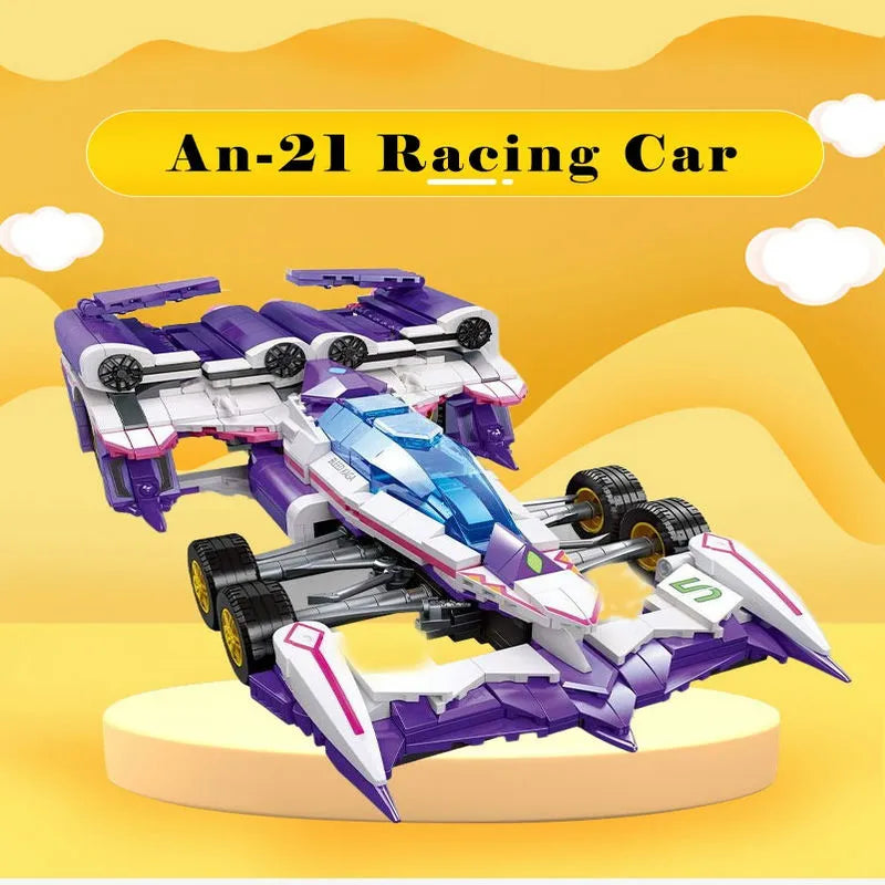 Building Blocks Tech MOC Expert Ogre F1 Concept Racing Car Bricks Toy Construction Set Toys - 6