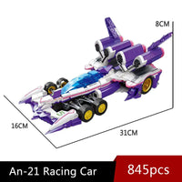 Thumbnail for Building Blocks Tech MOC Expert Ogre F1 Concept Racing Car Bricks Toy Construction Set Toys - 2