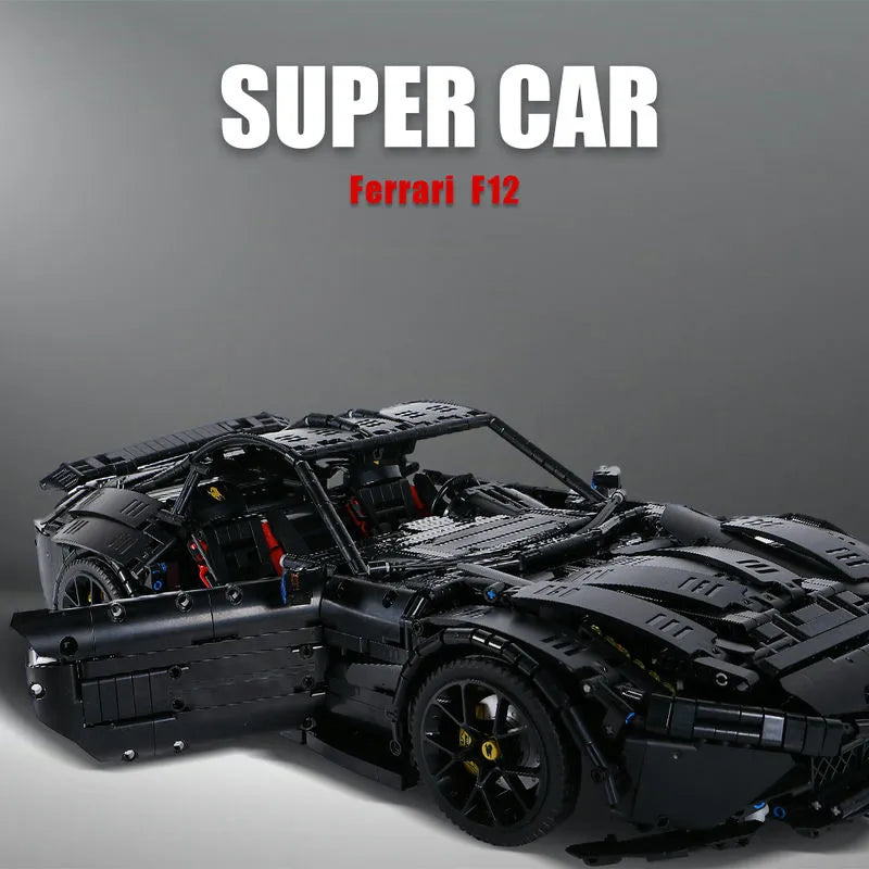 Building Blocks Tech MOC Ferrari F12 Sports Racing Car Bricks Toys 91102 - 4