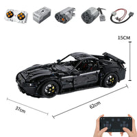 Thumbnail for Building Blocks Tech MOC Ferrari F12 Sports Racing Car Bricks Toys 91102 - 14