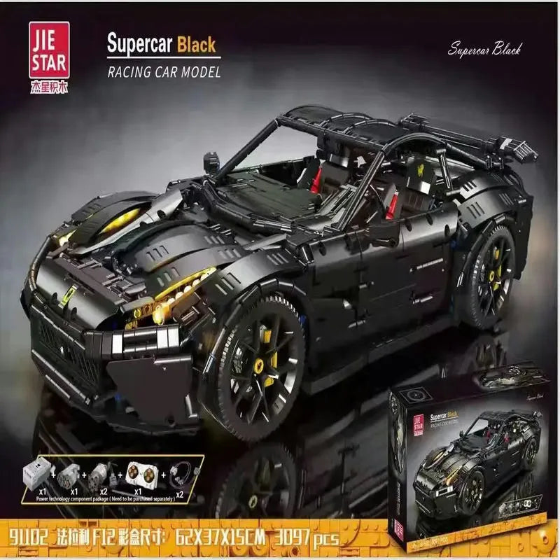 Building Blocks Tech MOC Ferrari F12 Sports Racing Car Bricks Toys 91102 - 3