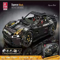 Thumbnail for Building Blocks Tech MOC Ferrari F12 Sports Racing Car Bricks Toys 91102 - 3
