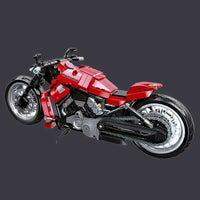Thumbnail for Building Blocks Tech MOC Harley Night Rod Motorcycle Bricks Toy 91020 - 5