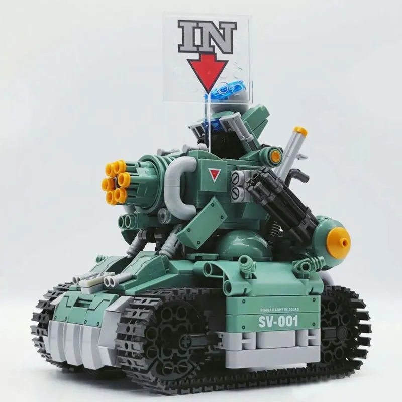Building Blocks Tech MOC Motorized SV001 Chariot Tank Bricks Toys - 3