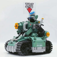 Thumbnail for Building Blocks Tech MOC Motorized SV001 Chariot Tank Bricks Toys - 3