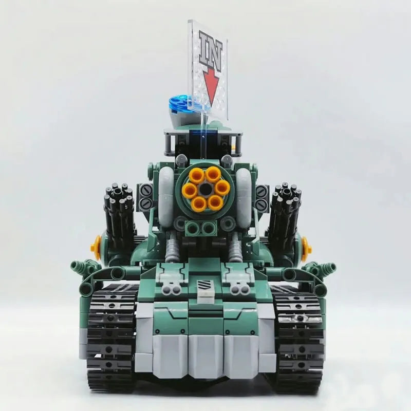 Building Blocks Tech MOC Motorized SV001 Chariot Tank Bricks Toys - 5