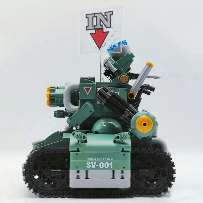 Building Blocks Tech MOC Motorized SV001 Chariot Tank Bricks Toys - 6